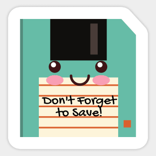 Cute Floppy Disk - 1 Sticker